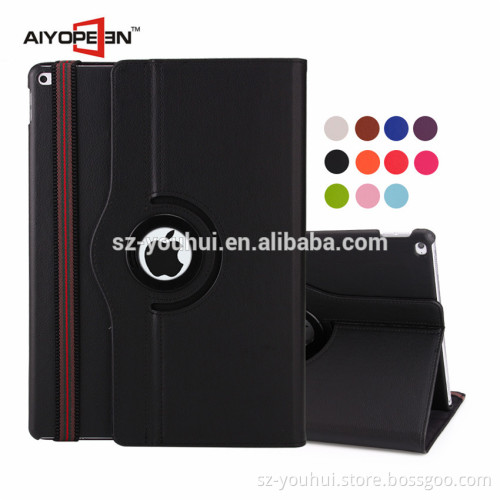 wholesale leather PU tablet case for iPad Pro 360 degree rotating With Auto Sleep